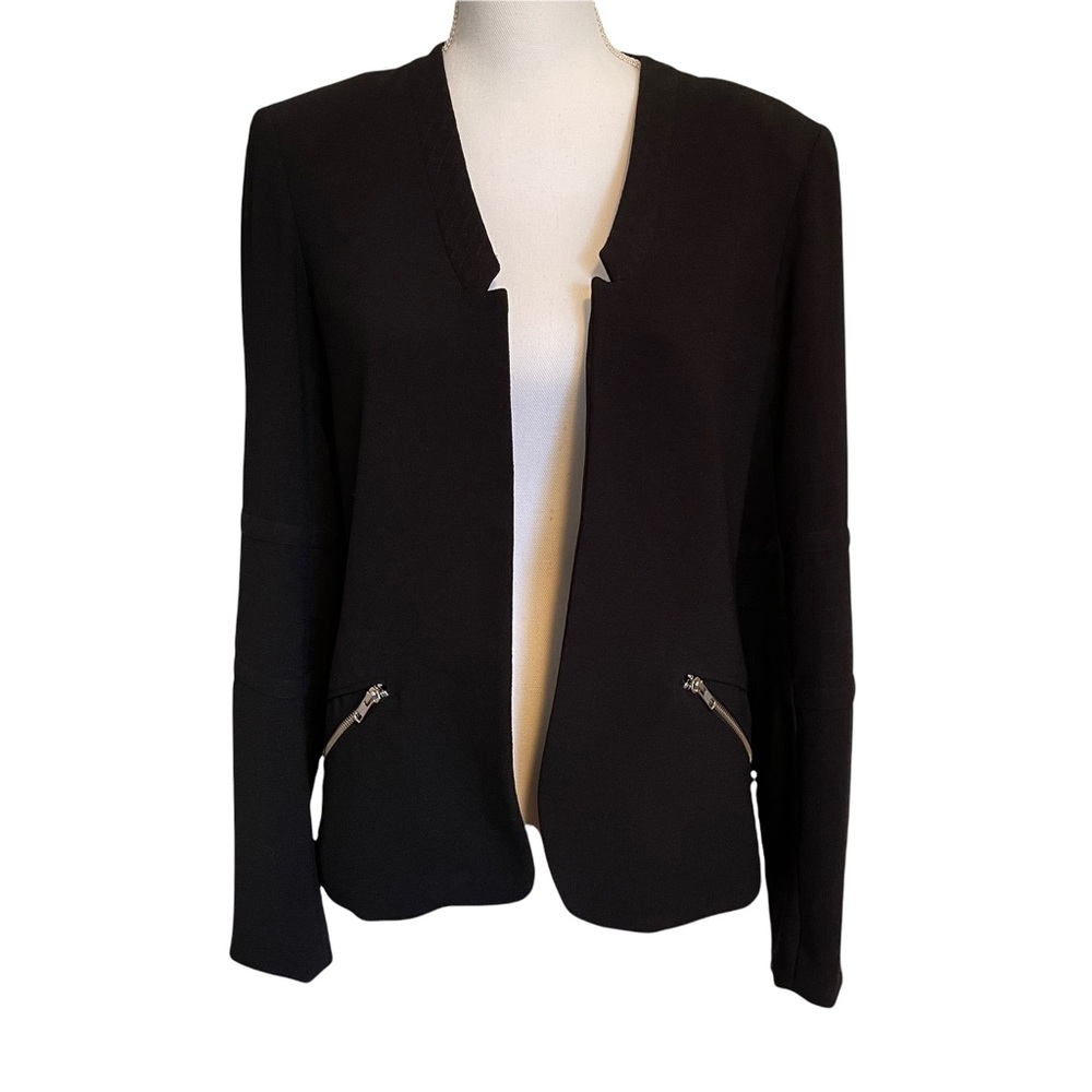 Maison Scotch Punk Radar Scotch & Soda Black Blazer Moto Style Sleeves Large/